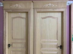 30cm to 130cm Unpainted Wood Carved Applique Onlay, 1pc, Thickness 0.7-1.8cm, The Longer The Thicker, MD119