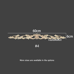 6" to 46" (14cm to 116cm) Unpainted Wood Furniture Applique / Craft Applique / Shabby Chic / Romantic Cottage / DIY MD038