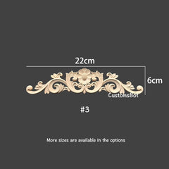 9" to 31" (22cm to 78cm) Unpainted Wood Furniture Applique / Craft Applique / Shabby Chic / Romantic Cottage / DIY MD039